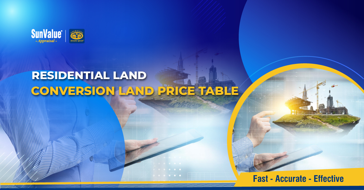 RESIDENTIAL LAND CONVERSION LAND PRICE TABLE 2026 UPDATE