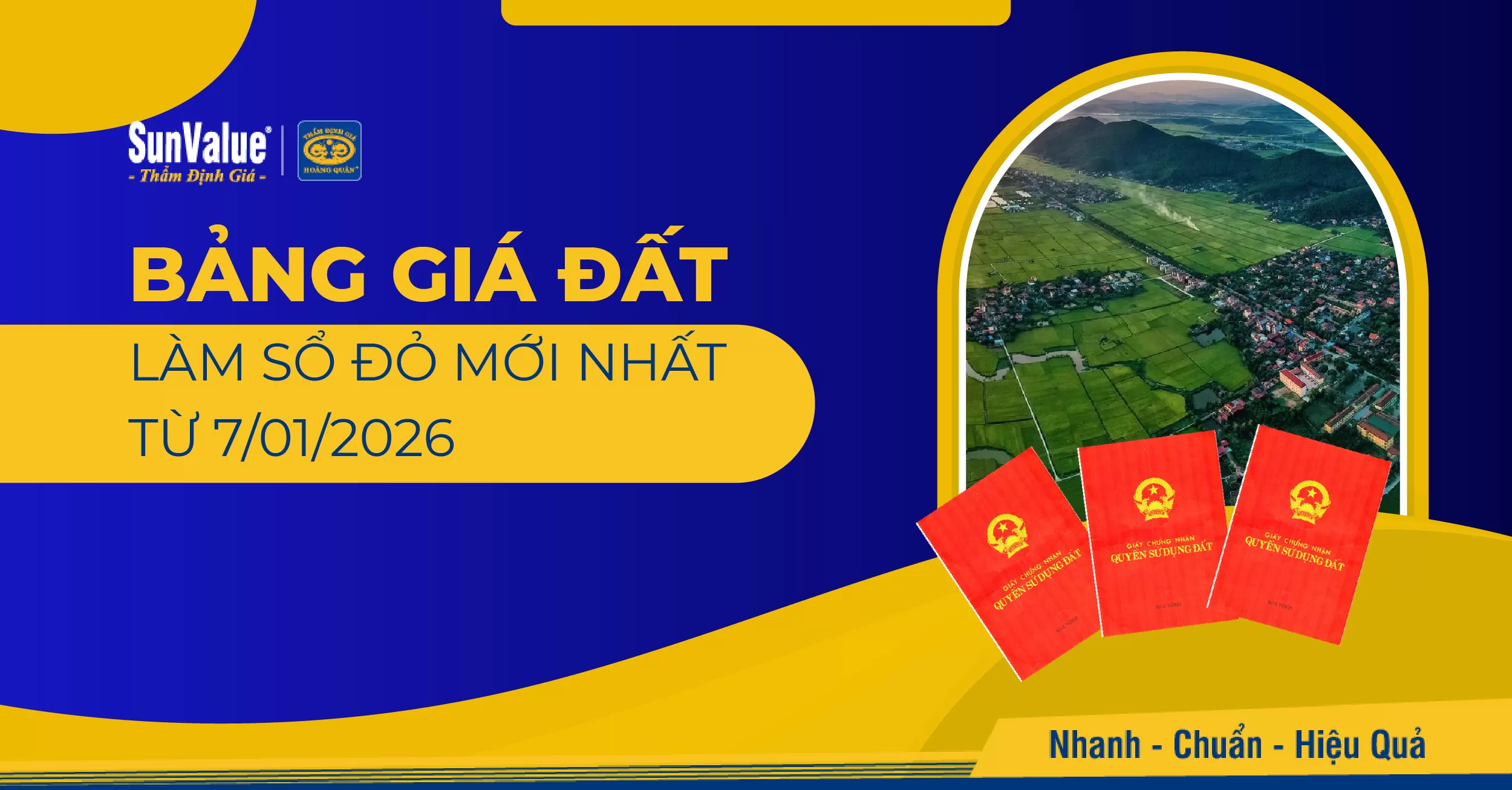 [CẬP NHẬT] BẢNG GIÁ ĐẤT LÀM SỔ ĐỎ MỚI NHẤT TỪ 7/1/2025