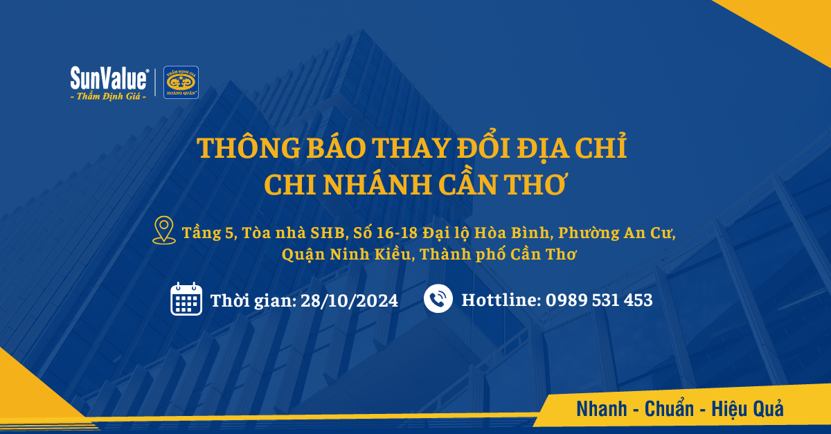 THÔNG BÁO THAY ĐỔI ĐỊA CHỈ CHI NHÁNH CẦN THƠ