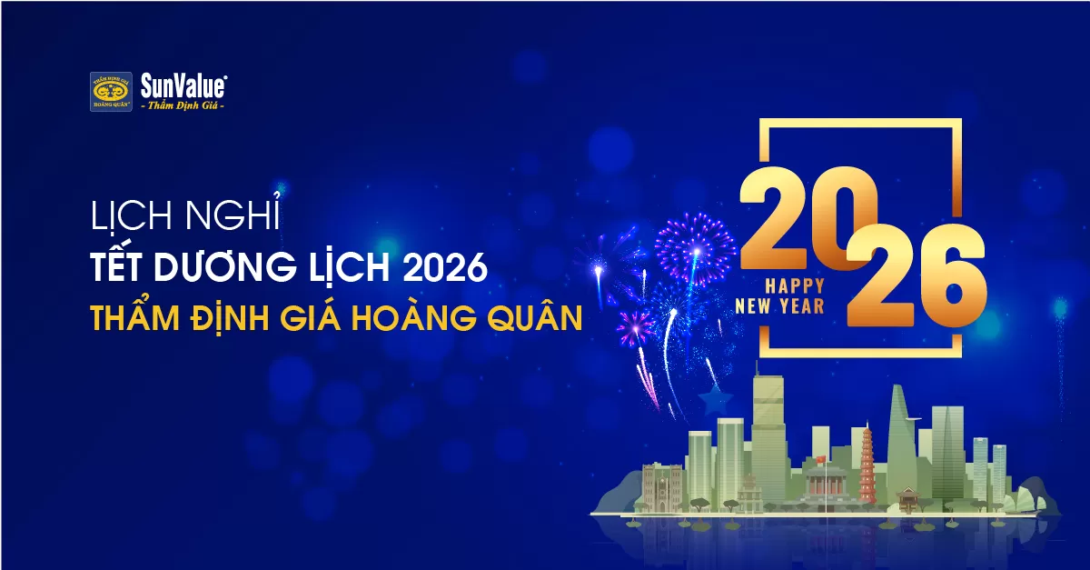LỊCH NGHỈ TẾT DƯƠNG LỊCH 2026 – THẨM ĐỊNH GIÁ HOÀNG QUÂN