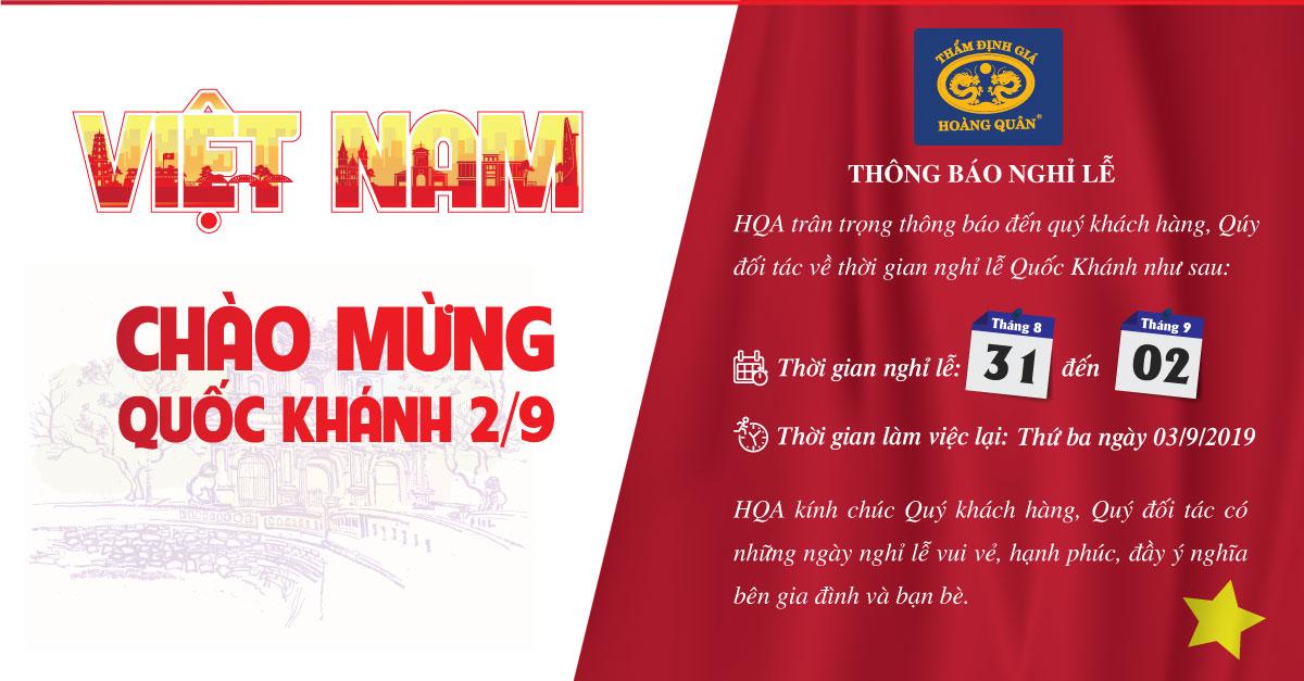 HQA THÔNG BÁO NGHỈ LỄ CHÀO MỪNG 2/9