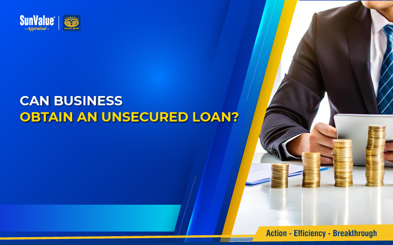 Can businesses obtain an unsecured loan?