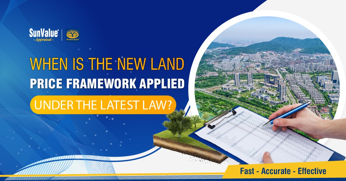 When is the new land price framework applied is no longer just a procedural question