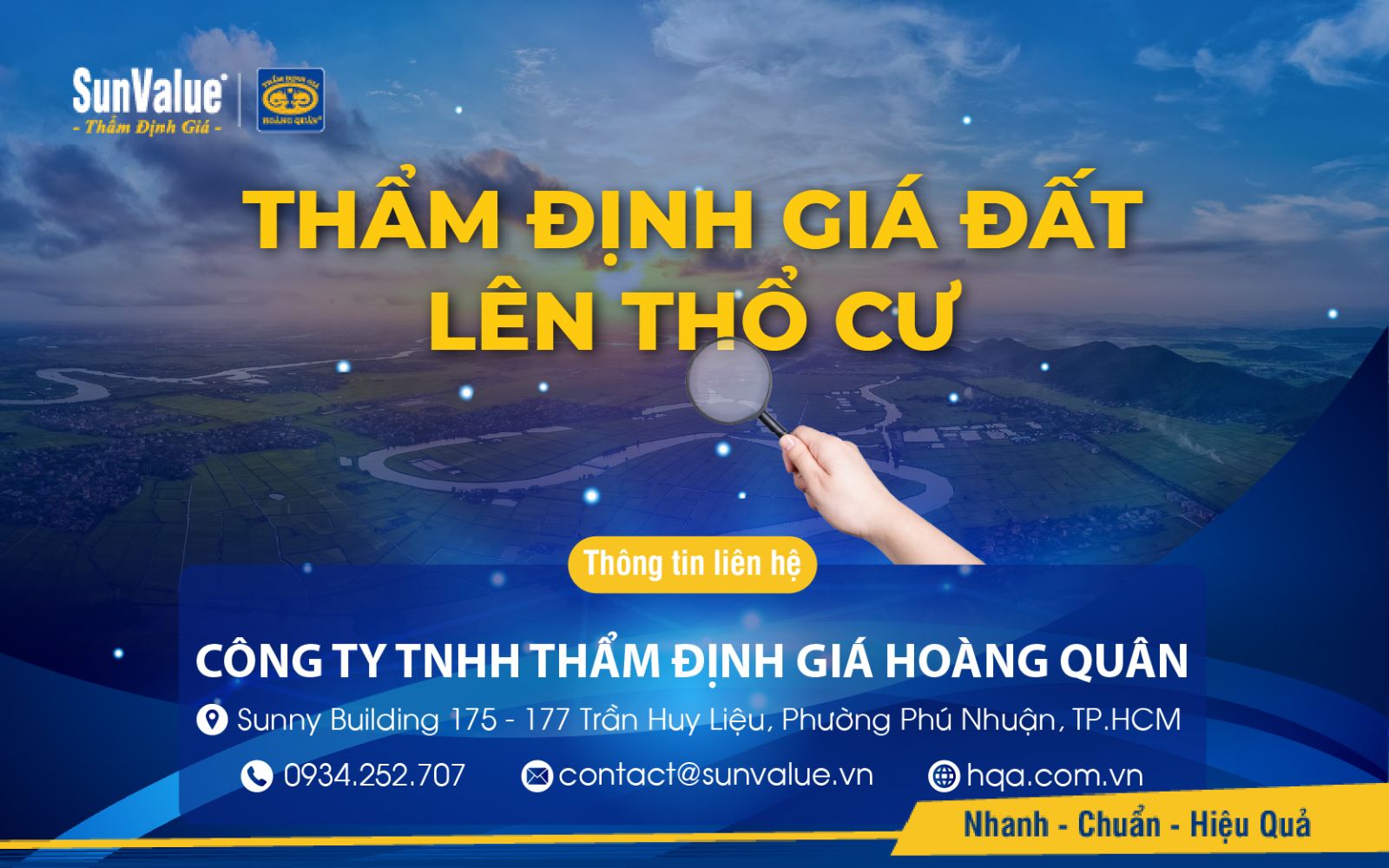 Thẩm định giá Hoàng Quân thẩm định giá đất lên thổ cư chuẩn pháp lý