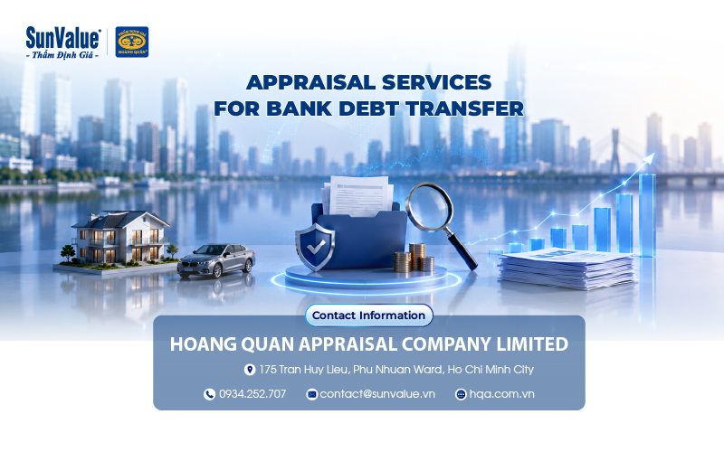 appraisal services for bank debt transfer