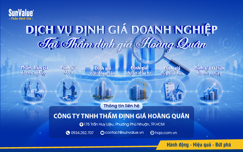 Dịch vụ định giá doanh nghiệp tại Thẩm định giá Hoàng Quân