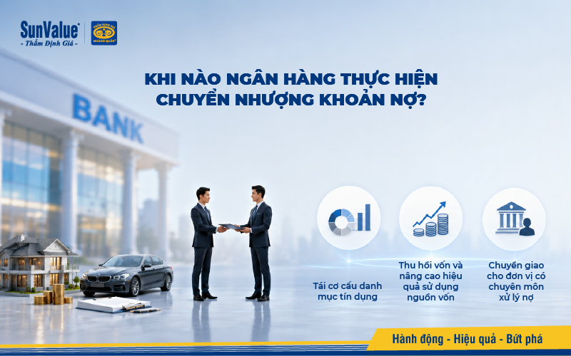 Khi nào ngân hàng thực hiện chuyển nhượng khoản nợ