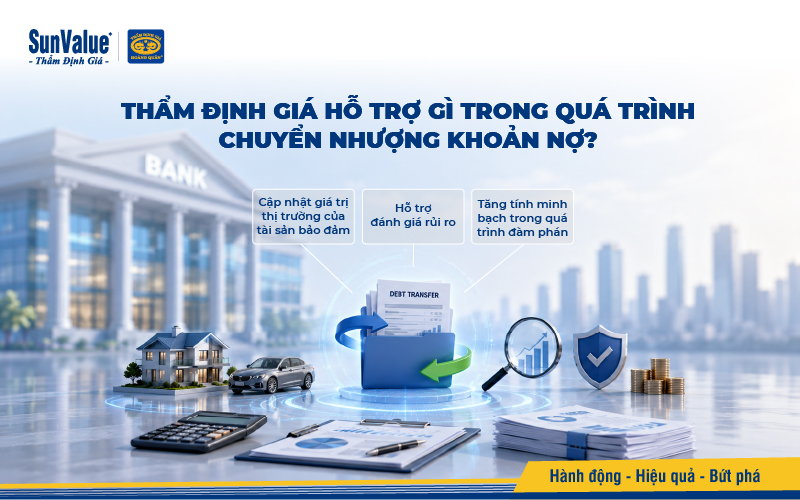 Thẩm định giá hỗ trợ gì trong quá trình chuyển nhượng khoản nợ