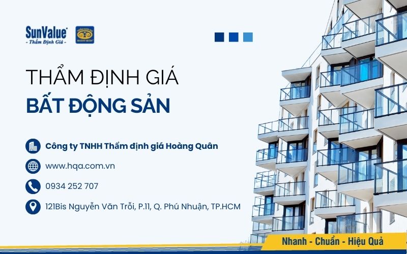 Thẩm định giá Hoàng Quân là một trong các công ty cấp dịch vụ thẩm định giá bất động sản uy tín nhất tại Việt Nam