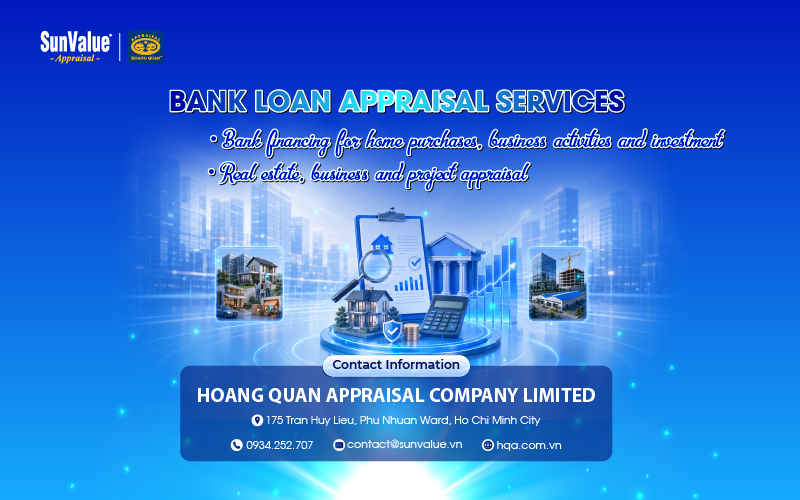 Bank loan appraisal services at Hoang Quan Appraisal