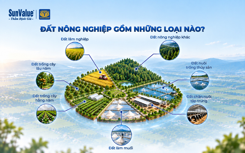 Các loại đất nông nghiệp theo quy định hiện hành 
