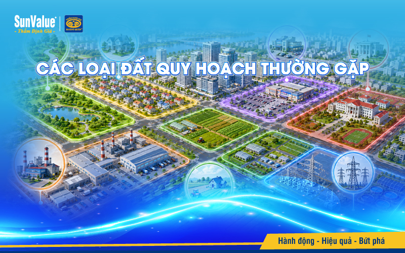 Các loại đất quy hoạch thường gặp