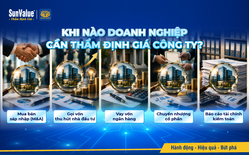 Khi nào cần thẩm định giá công ty