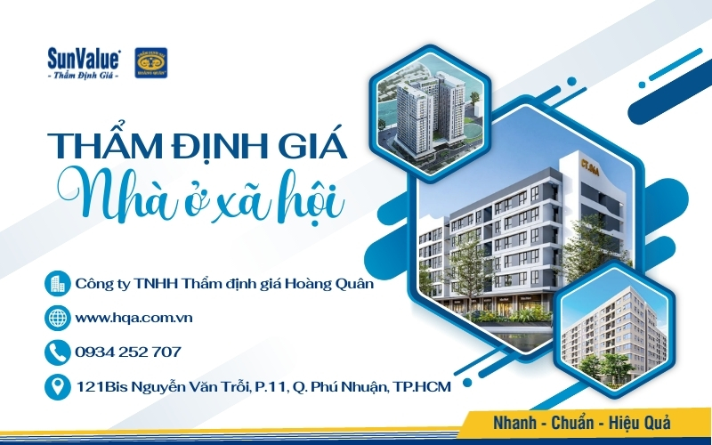  Thẩm định giá Hoàng Quân tự hào cung cấp dịch vụ thẩm định giá nhà ở xã hội chuyên sâu, chính xác và đáng tin cậy