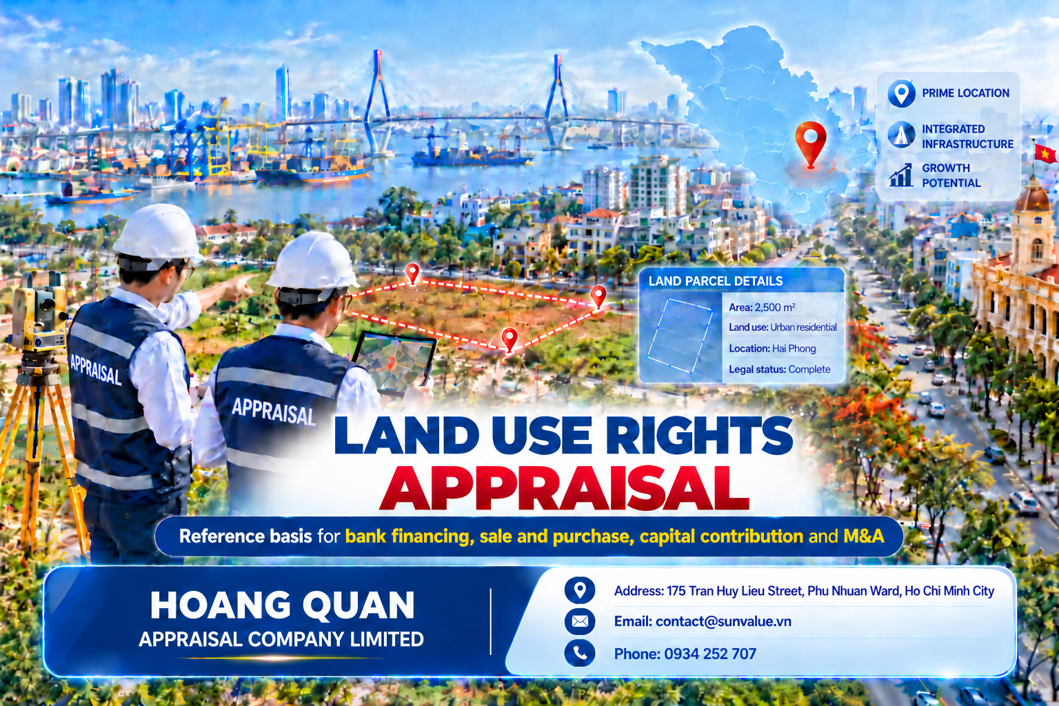 Land use rights appraisal at Hoang Quan Appraisal