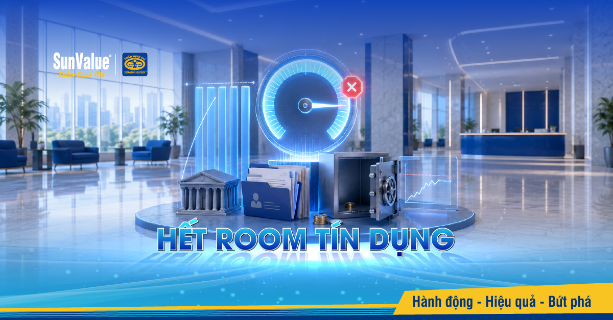 Hết room tín dụng là tình trạng ngân hàng đã sử dụng gần hết hoặc vượt hạn mức tăng trưởng tín dụng