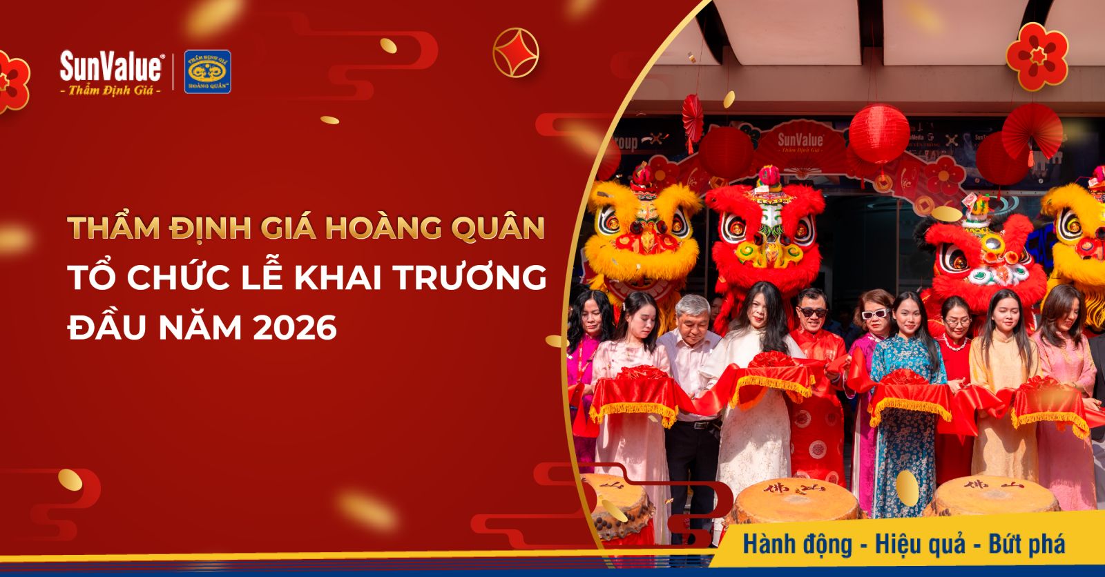 Thẩm định giá Hoàng Quân tổ chức Lễ khai trương đầu năm 2026