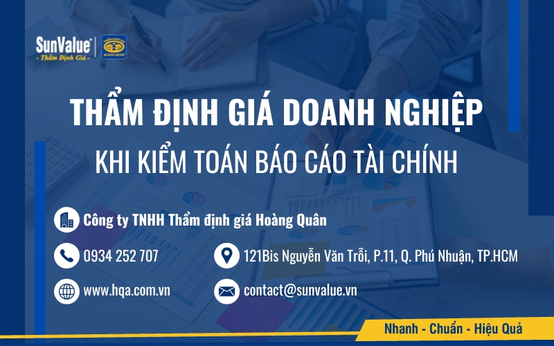 Thẩm định giá Hoàng Quân cung cấp dịch vụ thẩm định giá doanh nghiệp, hỗ trợ quá trình kiểm toán báo cáo tài chính cho các tổ chức, doanh nghiệp