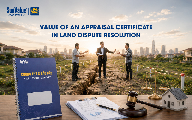 value of an appraisal certification in land dispute resolution
