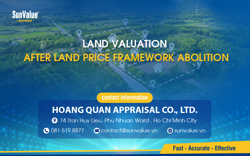 Land valuation after land price framework abolition