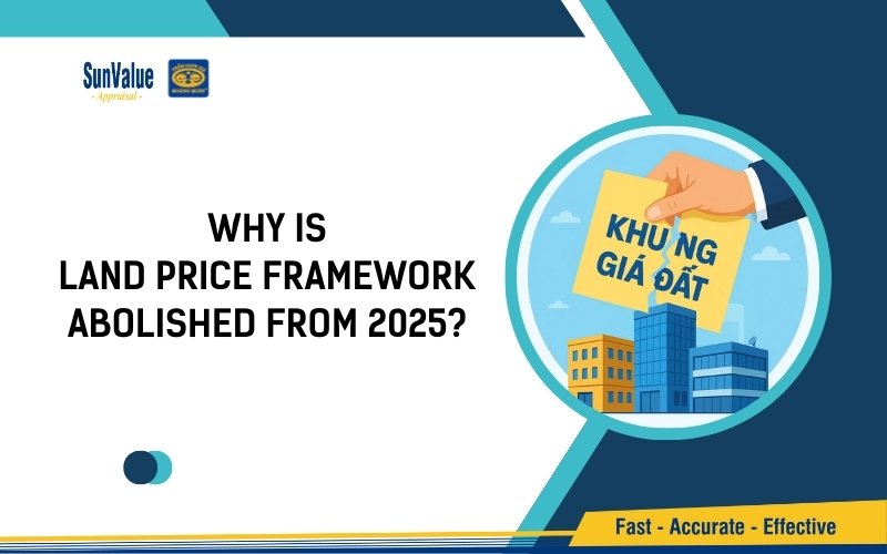 Why is the land price framework abolished from 2025