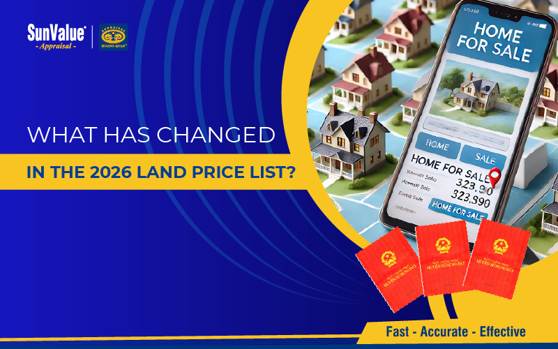 What has changed in the 2026 land price list for land title issuance