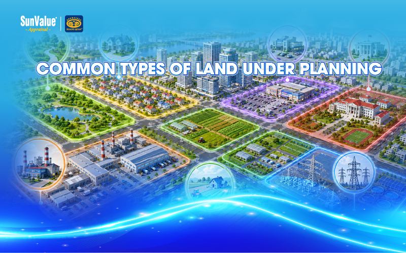 common types of land under planning