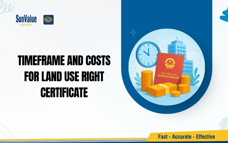 Timeframe and costs for land use right certificate