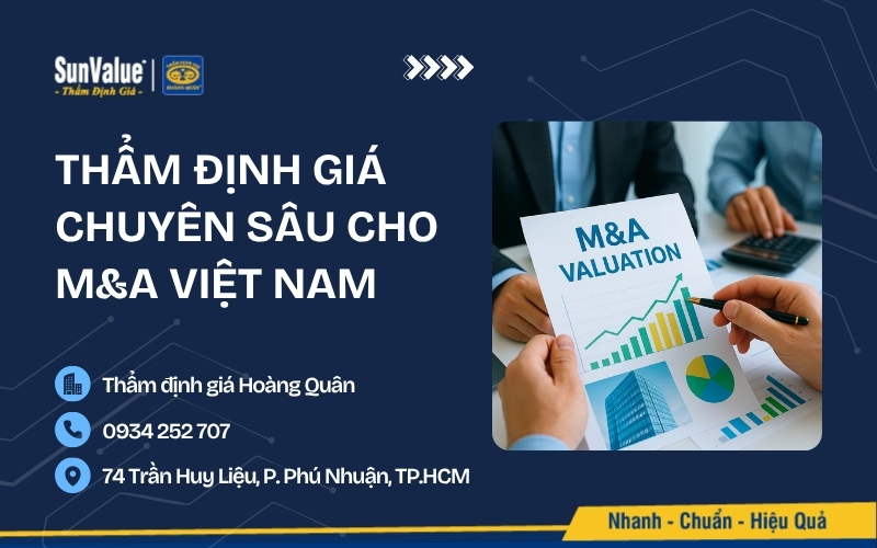 Giải pháp thẩm định giá chuyên sâu cho M&A của Thẩm định giá Hoàng Quân
