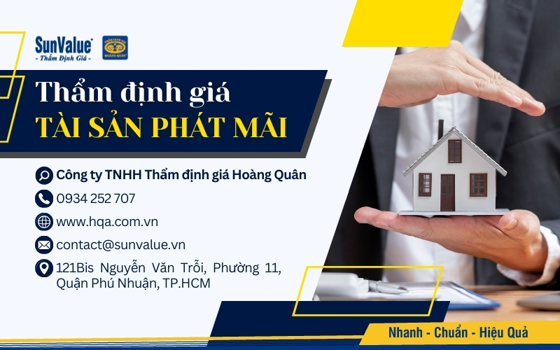 Thẩm định tài sản phát mãi toàn diện tại Thẩm định giá Hoàng Quân