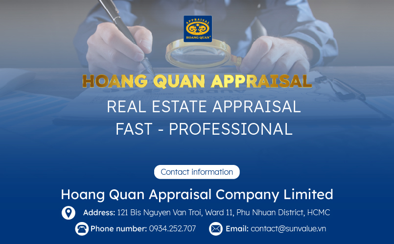 Leading prestigious real estate appraisal service at Hoang Quan Appraisal