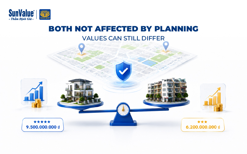 both not affected by planning values can still differ