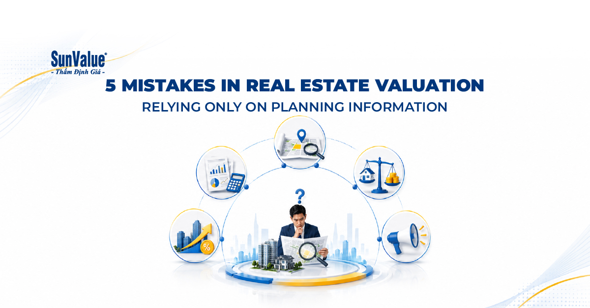 real estate valuation based on planning information