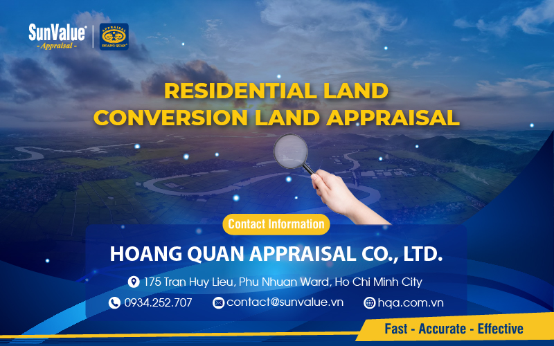 Hoang Quan Appraisal – A solution for controlling residential land conversion costs