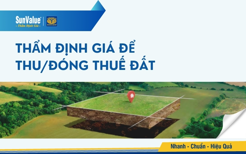 Thẩm định giá đất để thu/đóng thuế đất