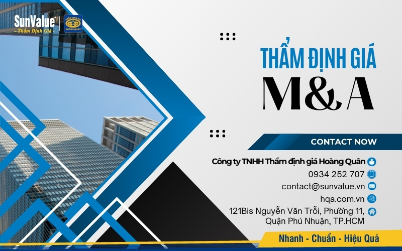 Thẩm định giá Hoàng Quân thẩm định giá chuyên nghiệp cho thương vụ M&A thành công