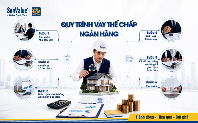 Quy trình vay thế chấp ngân hàng