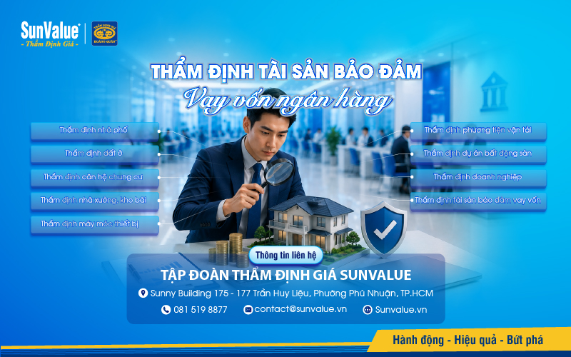 Thẩm định giá Hoàng Quân thẩm định tài sản bảo đảm vay vốn ngân hàng