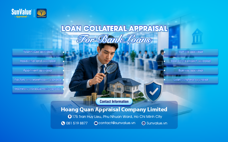 Loan collateral appraisal for bank loans